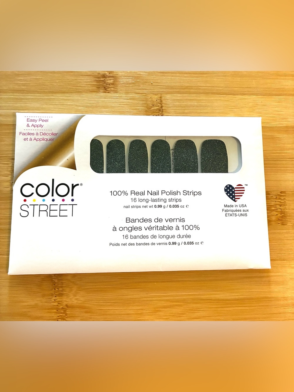 Color Street Gaelic Greenery Glitter Nail Strips by Color Street